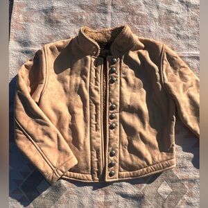 County Clothing Co Cheyenne Collection Western Suede Sherpa Lined Jacket